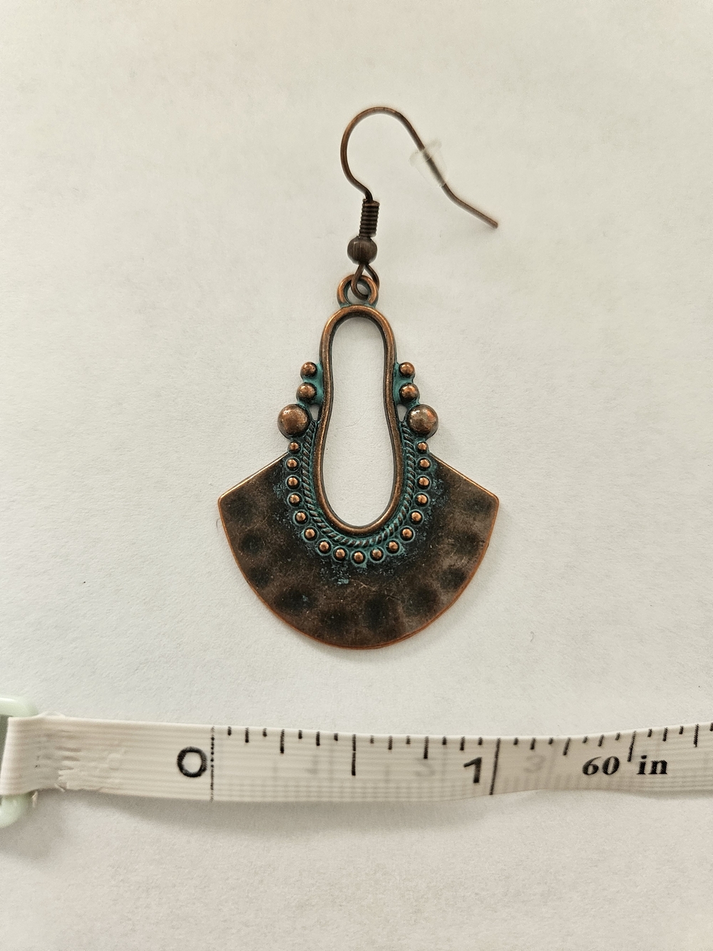 NWT Bohemian Turquoise Copper Earrings Blue Brown Lightweight Festival Feminine - Picture 2 of 4